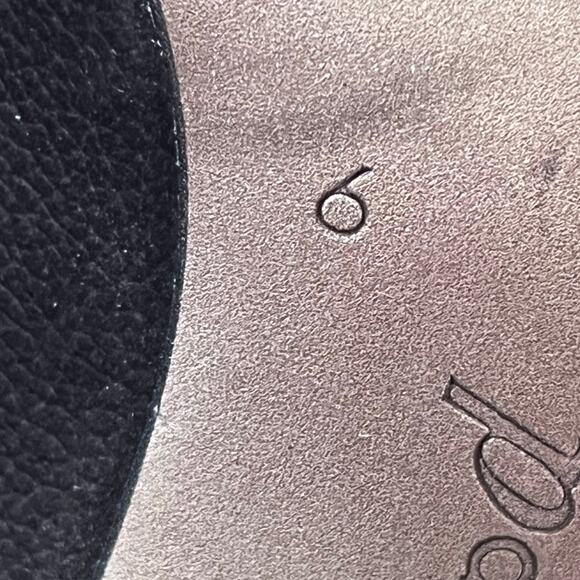 Paul Green Jansen Black Leather Lace Up Heel Suede Sandals - Size 8 - Picture 3 of 11